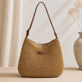 Carrera Woven Hobo Bag - Khaki