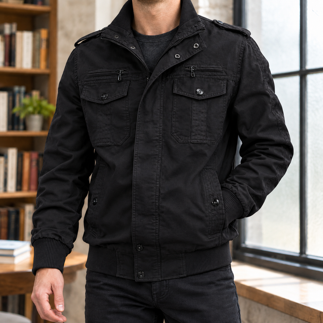 Laurence Utility Jacket - Black