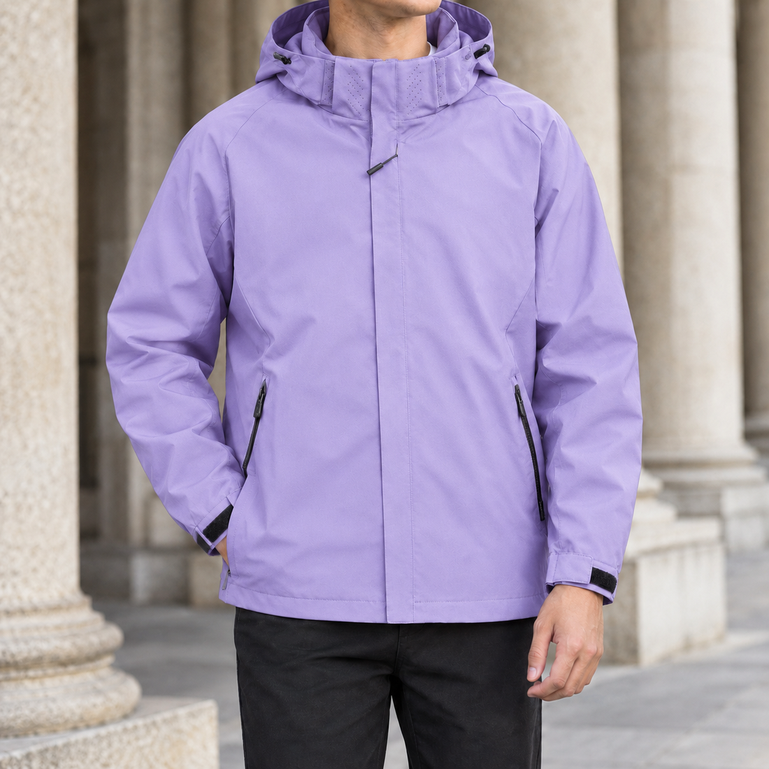 Gaultier Hooded Jacket - Purple