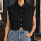Gabrielle Utility Top - Black
