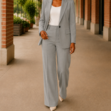 Elena-Rose Tailored Suit - Gray