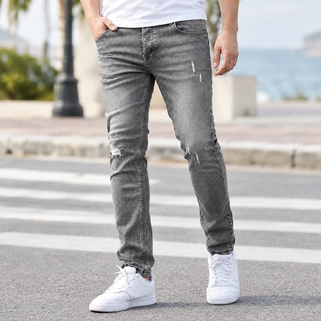 Killian-Rhys Skinny Jeans - Gray