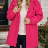 Ludovica Drawstring Jacket - Rose Red