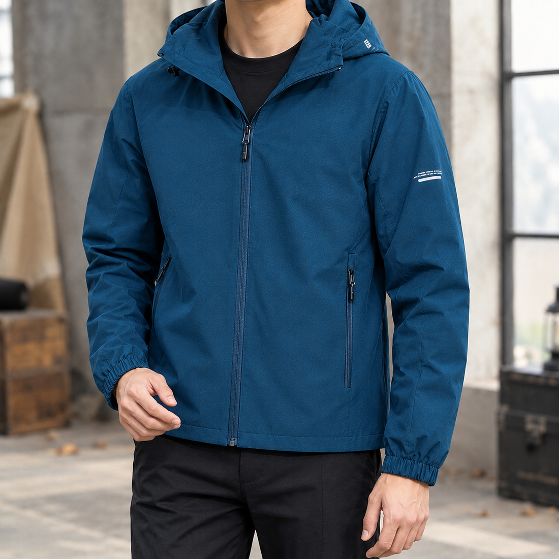 Jonathan Hooded Jacket - Blue