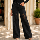 Mabel-Jade Wide Leg Jeans - Black