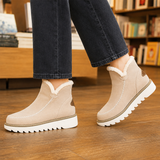 Loreto Platform Boots - Beige