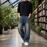 Maurice-Grey Relaxed Jeans - Vintage Blue
