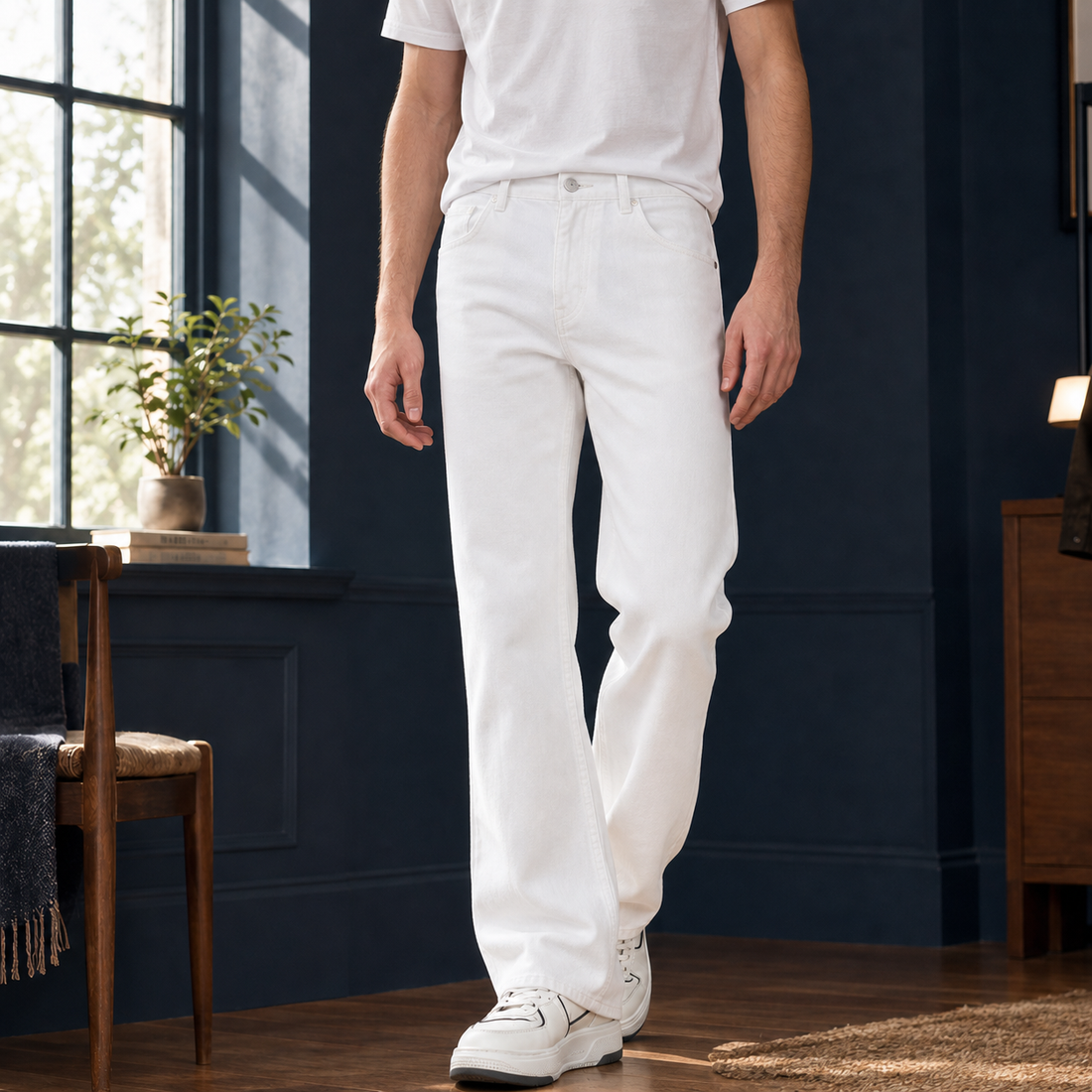 Alderic Flared Jeans - White