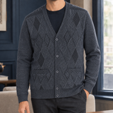Daniel Argyle Sweater - Dark Gray