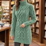 Ariane-Lane Cable Knit Dress - Mint Green