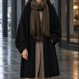 Wendy-Claire Open Front Sweater - Black