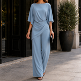 Katia-Sage Draped Set - Blue