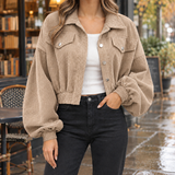 Solene-Faye Corduroy Jacket - Khaki