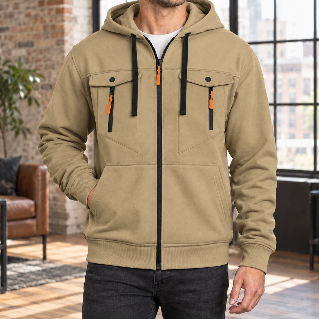 Corwin-Ellis Utility Jacket - Khaki