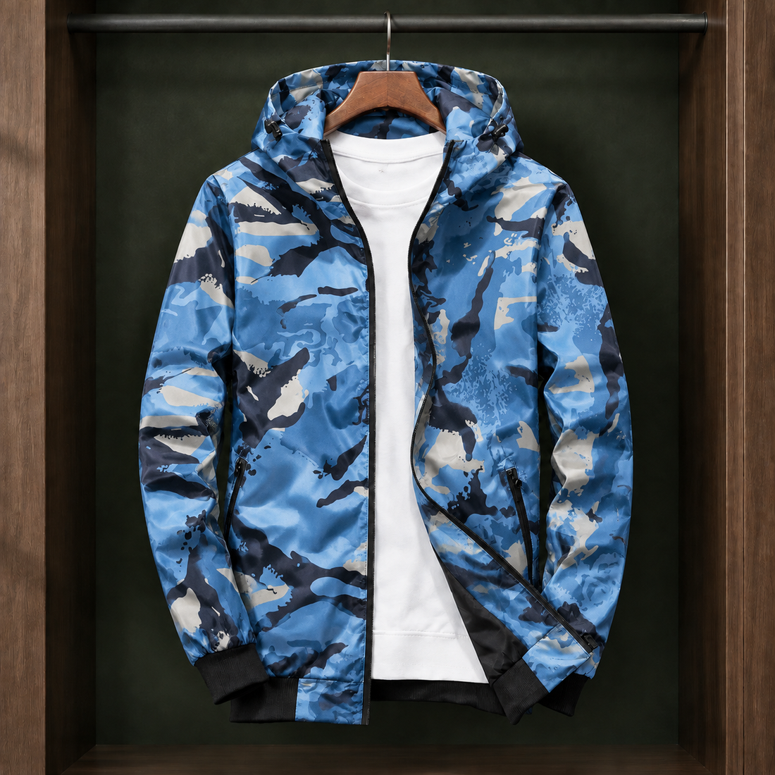 Arthur-York Camouflage Jacket - Camo Blue