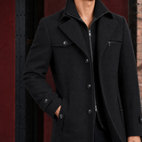 Desmond-Tate Cashmere Coat - Black