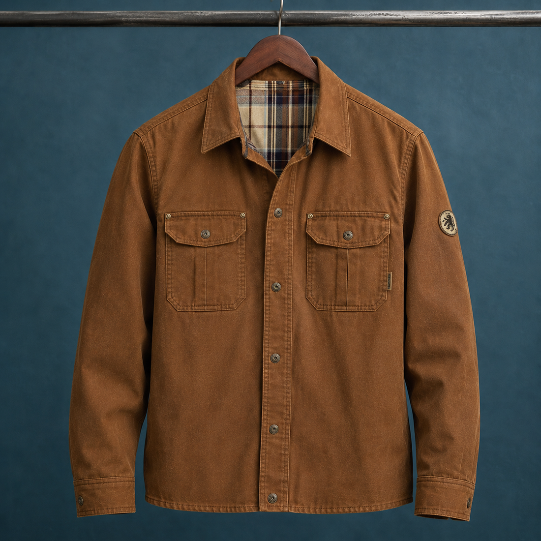 Vaughn Waxed Jacket - Brown