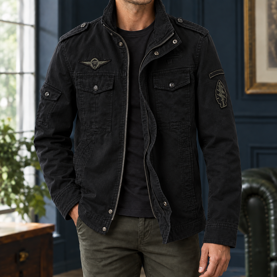 Eldric-West Utility Jacket - Black