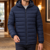 Magnus-York Hooded Puffer Jacket - Navy