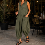 Elodie-Marie Utility Jumpsuit - Verde Oliva