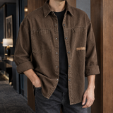 Orion-Wade Utility Overshirt - Dark Brown