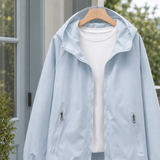 Luna-Pearl Hooded Jacket - Light Blue