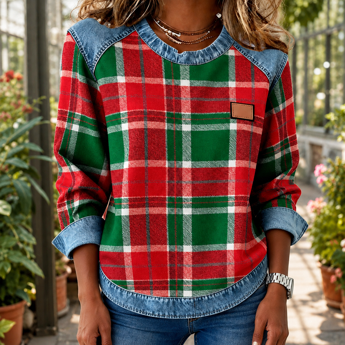 Oriana-Mae Relaxed Top - Red