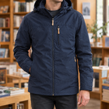Eamon-Ellis Hooded Jacket - Navy Blue