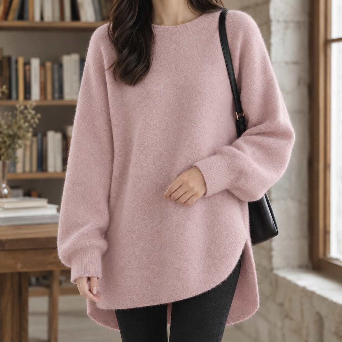 Ariane-Sage Crewneck Sweater - Pink