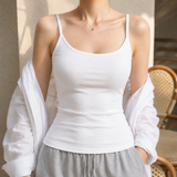 Perla Scoop Camisole - White