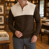 Rocco-Rhys High Collar Sweater - Dark Brown