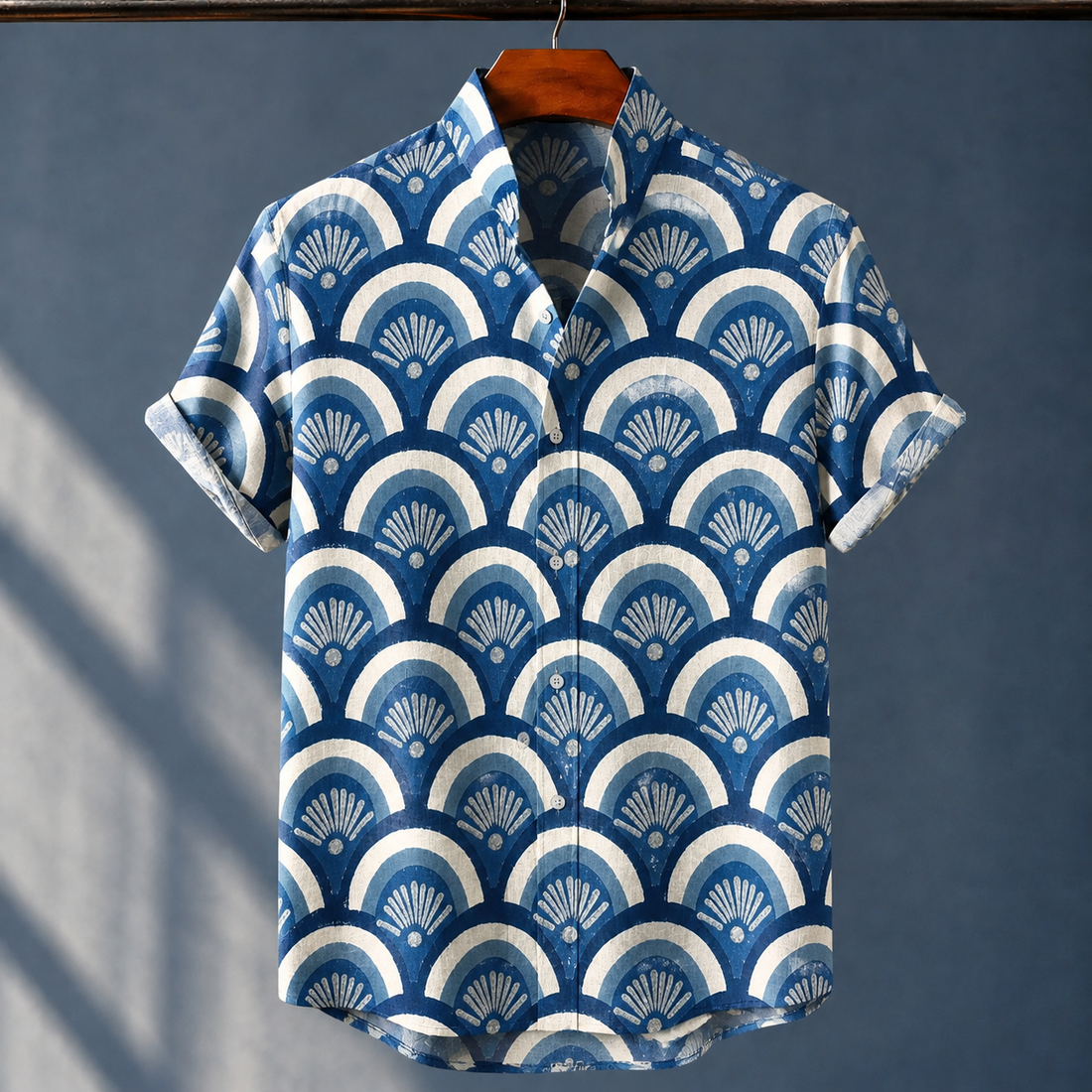 Bastien Graphic Shirt - Blue