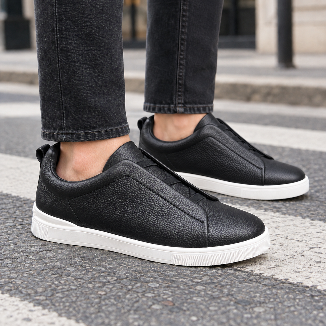 Tricarico Elastic Sneakers - Black