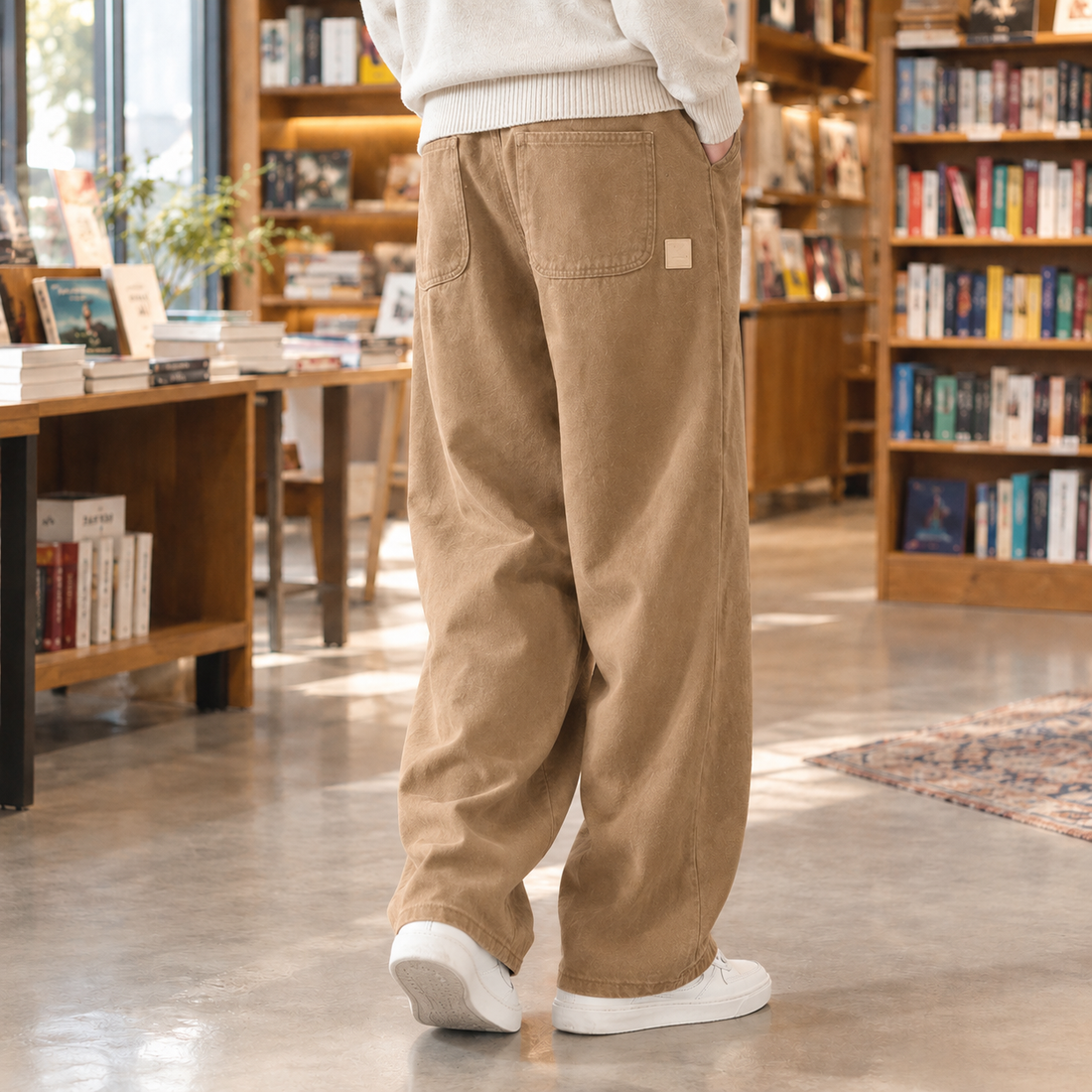 Douglas-Flynn Relaxed Pants - Khaki