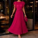 Elodie-Jane Pleated Dress - Pink
