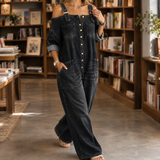 Pomeline Wide Leg Jumpsuit - Black