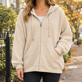 Charlize-Marie Waffle Knit Sweater - Apricot