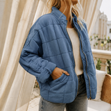 Emilia-Faye Quilted Jacket - Blue
