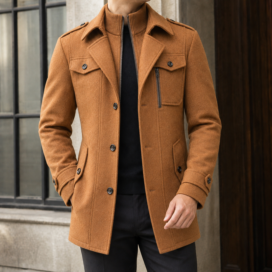 Burnaby-Cole Layered Jacket - Camel