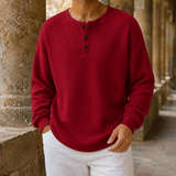 Stefan-Wade Waffle Sweater - Red