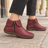 Bolzano Side Zip Boots - Wine Red
