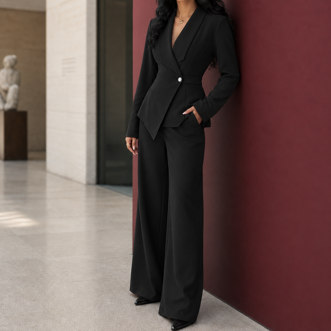 Candela Tailored Set - Black
