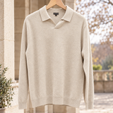 Sebastien-Reid Open Collar Sweater - Cream