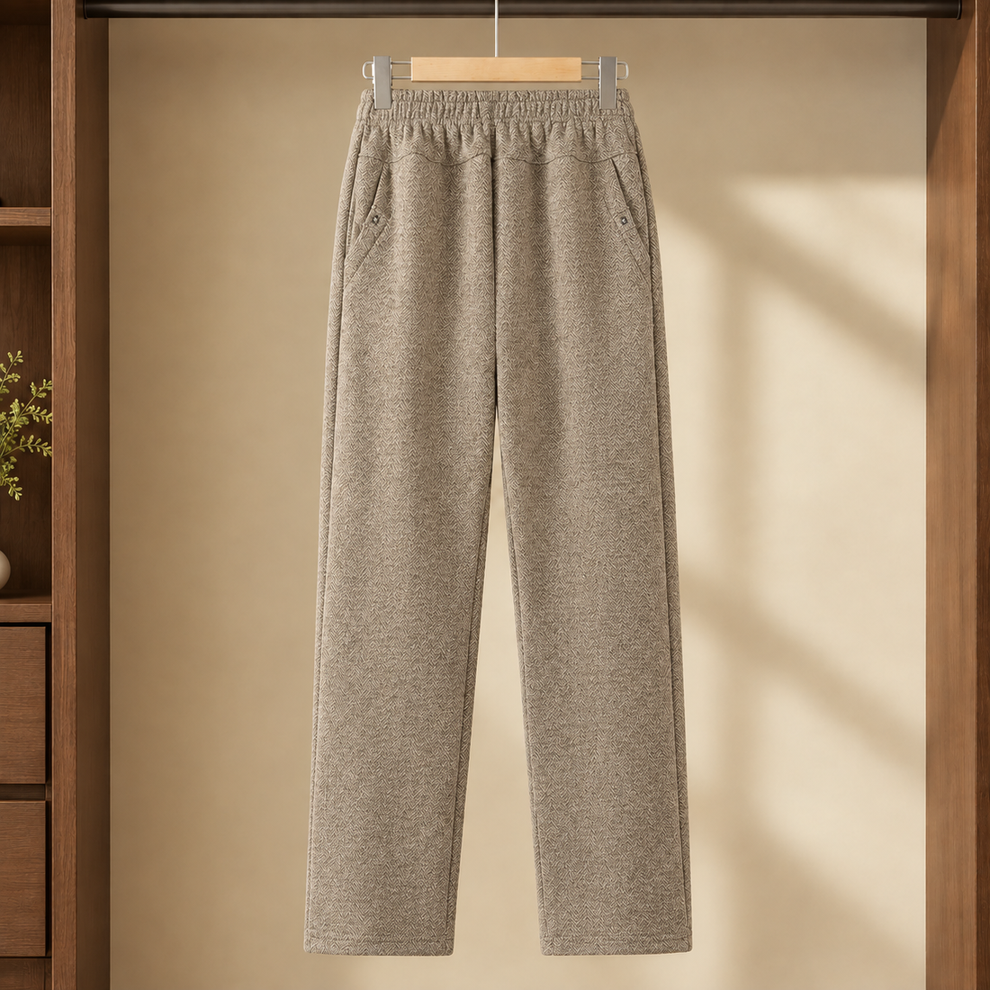 Sabina-Claire Straight Leg Pants - Khaki