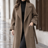 Arletta-Rose Cashmere Coat - Cocoa