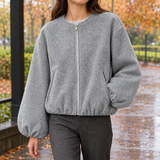 Erin-Eve Balloon Sleeve Jacket - Gray