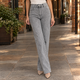 Miriam Straight Leg Jeans - Gray