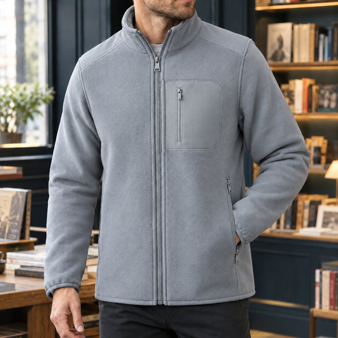 Michael Cashmere Jacket - Light Gray