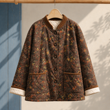Violetta-Marie Floral Jacket - Coffee