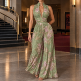 Nerissa-Hope Wide-Leg Jumpsuit - Green